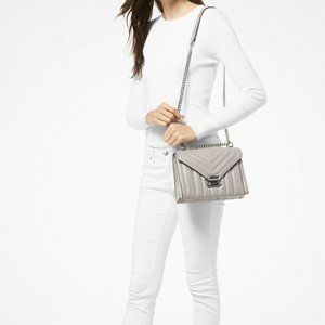 MICHAEL Michael Kors Whitney Quilted Leather Shoul